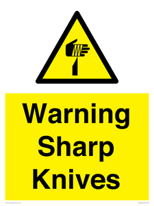 Warning Sharp Knives